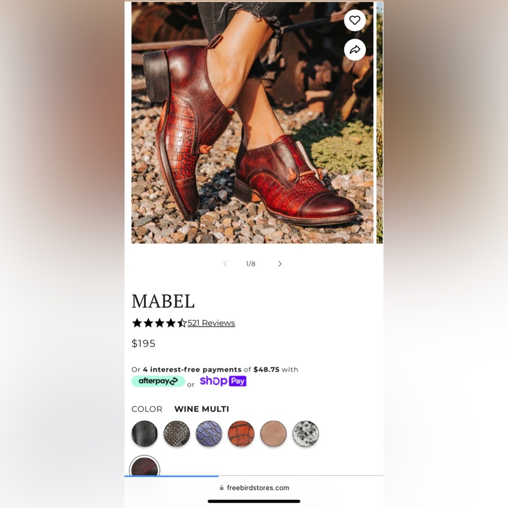 Freebird leather shoes